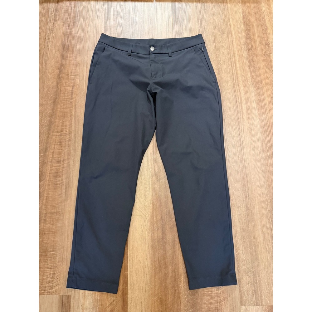 Lululemon Commission Slim-Fit Pant Mens 33 Navy Blue Warpstreme LM5AQYS